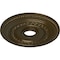 Ekena Millwork Oldham Ceiling Medallion (Fits Canopies up to 8 5/8"), Hand-Painted Brass, 18"OD x 3 3/8"ID x 7/8"P CM18OL1BRS - alternate 2